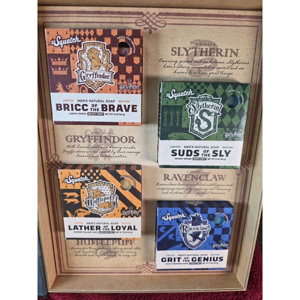 Dr. Squatch Harry Potter Wizarding World Limited Edition 4 piece Soap Set - Picture 3 of 6